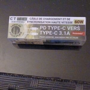 60W PD Type-C Cable - White